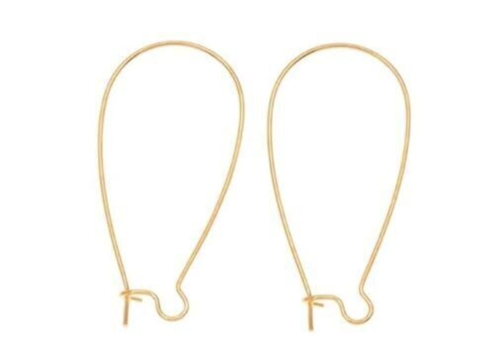 2140 200pcs Hypoallergenic Earring Hooks Kidney Ear Wire Connector 30mm